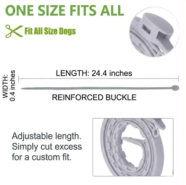 Adjustable insect repellent collar for pets